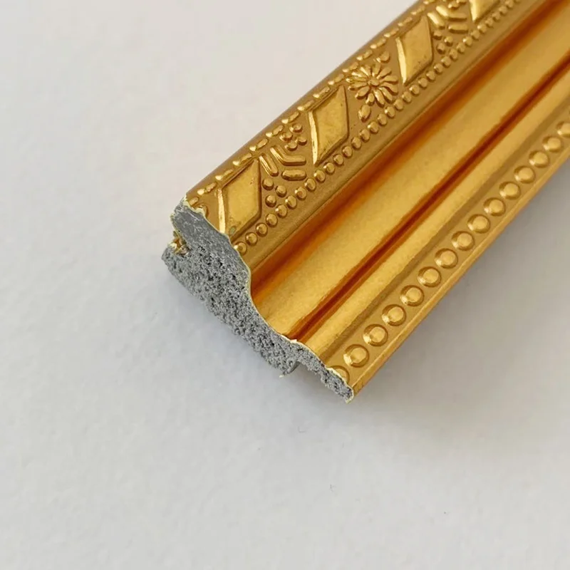 Ruilin factory wholesale high quality golden PS frame moulding