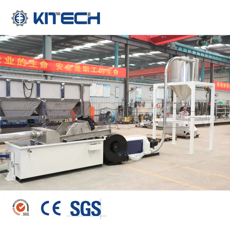 Powerful PP Bottle Flakes Plastic Granulator/Pelletizing Machine with Main Extruder