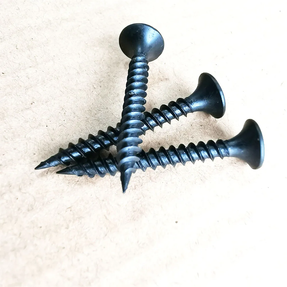 3.5mm 25mm Gypsum Screws Black Phosphated Bugle Head Plasterboard Screw Drywall Screw for Gypsum Board