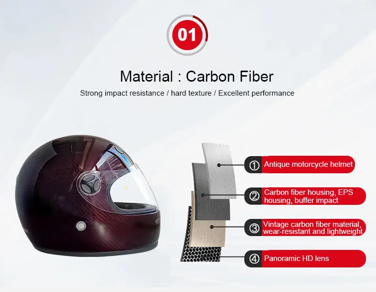 High Quality Racing Full Face Helmet Vintage Scooter Classic Helmet Motorcycle Retro Full Face Helmet