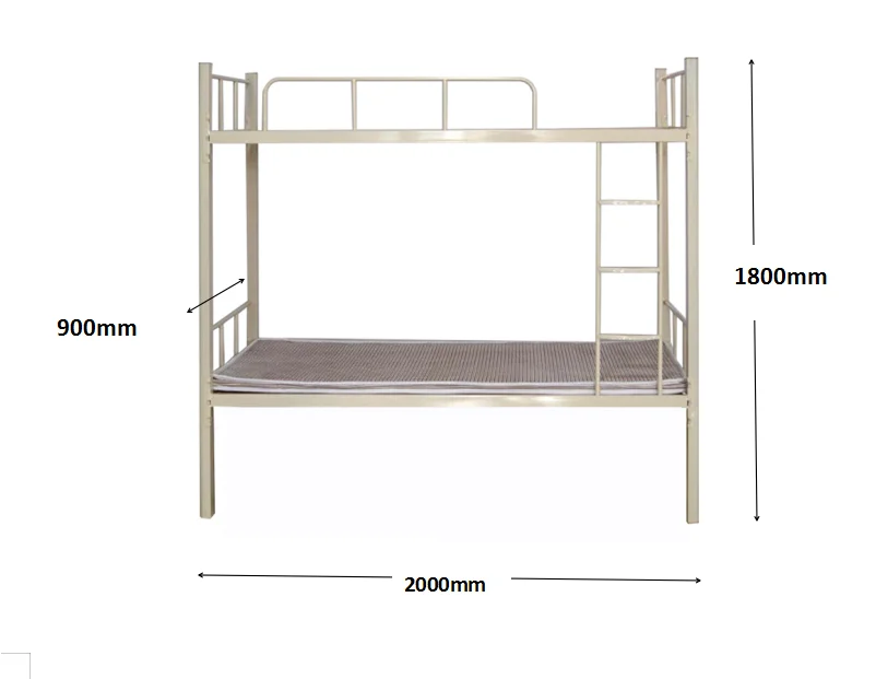 
metal bunk beds design steel bed Twin over Full dormitory bed of furniture 