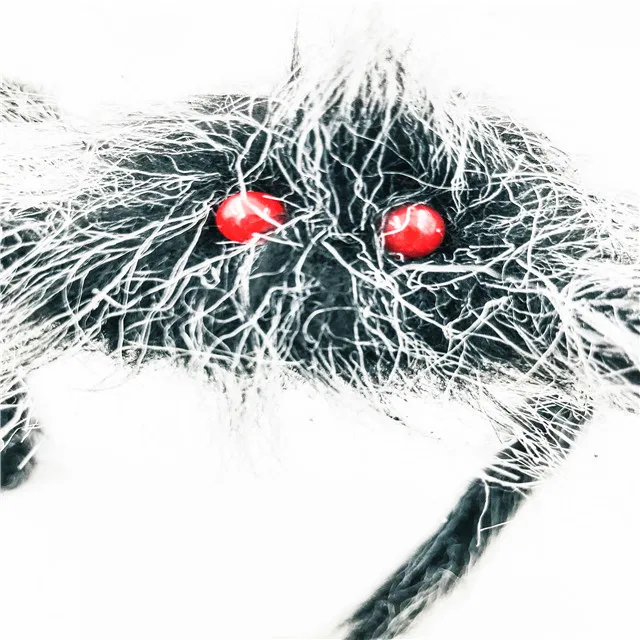 
Wholesale Hairy Black spider Halloween decoration spider for Halloween party decoration set 