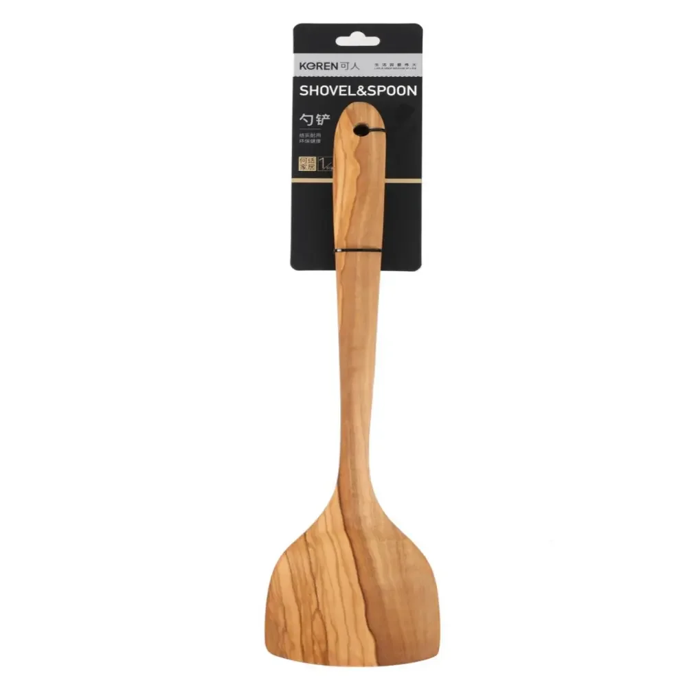 High Quality Home Utensils Non-Stick Kitchen Accessories Wooden Spoons Spatula For Cooking