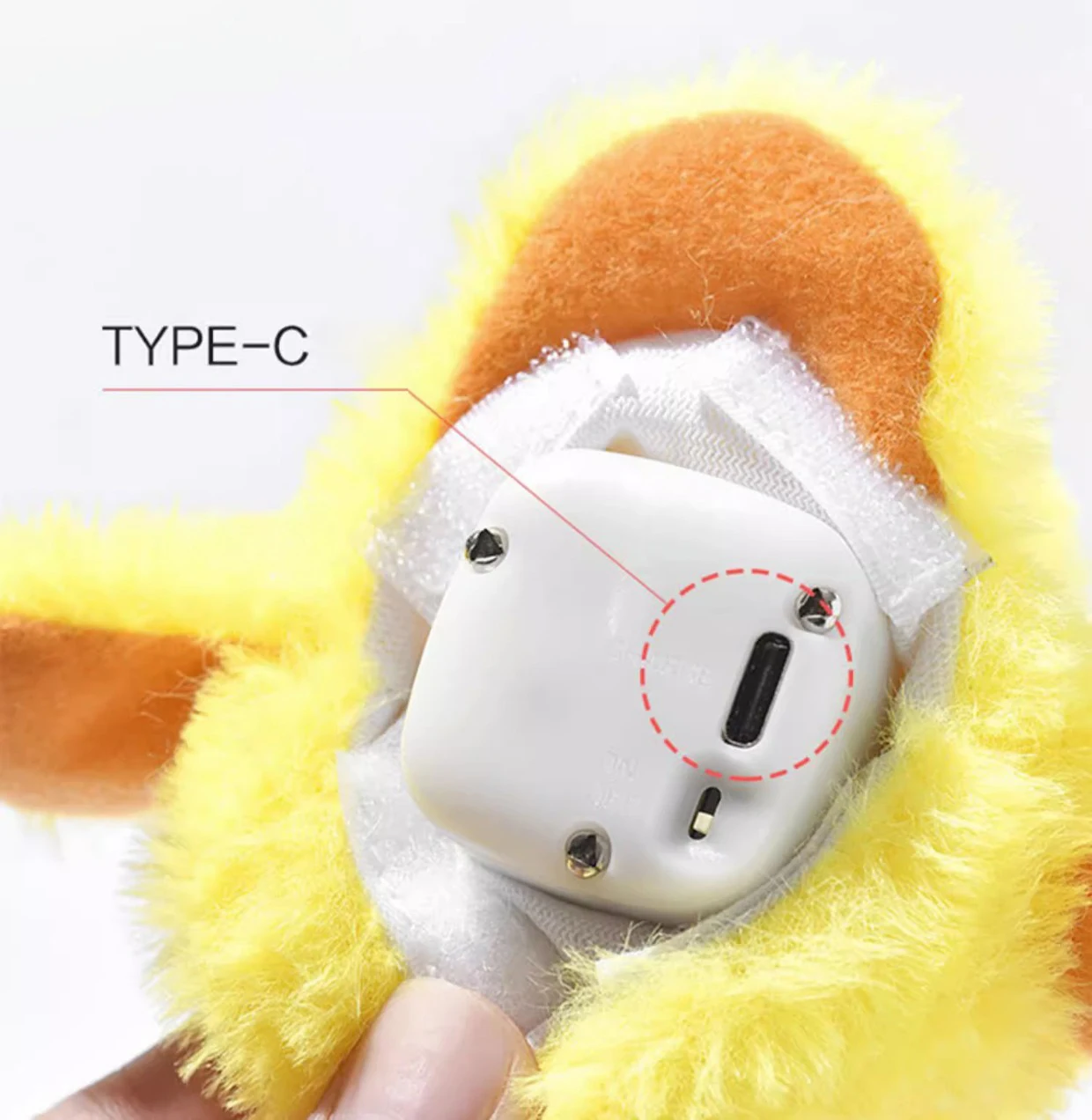 Automatic Interactive Cat Toy Rechargeable  Dog Plush Toys Squeaking Catnip Pet Toys for Cats Dogs with Realistic Animal Voice