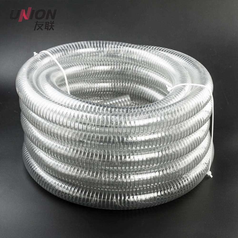 PVC Transparent Spring  Steel Wire Reinforced Hose