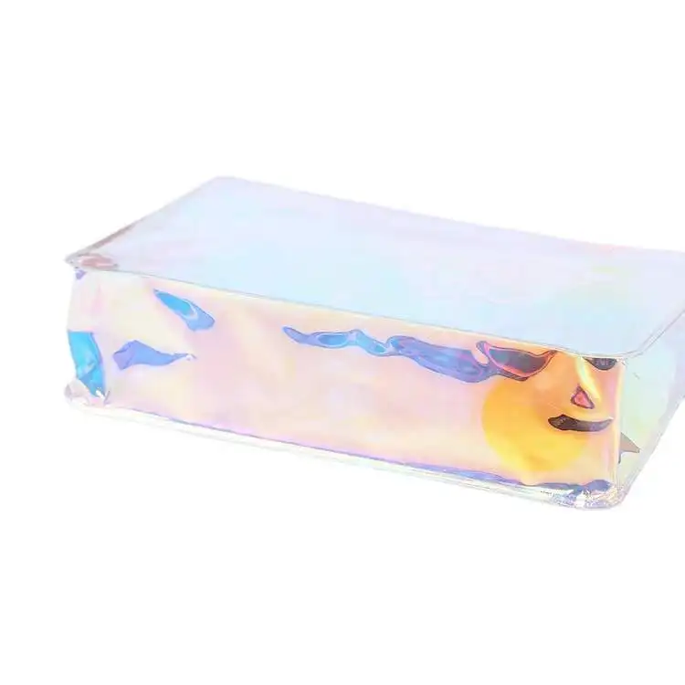 Hot styles Reusable waterproof zip lock bag holographic swimwear bag pvc packaging bag