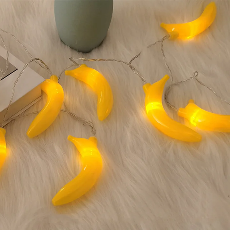 Festival Decoration Battery powered Fairy Party Led Fruit Shape Banana String Lights