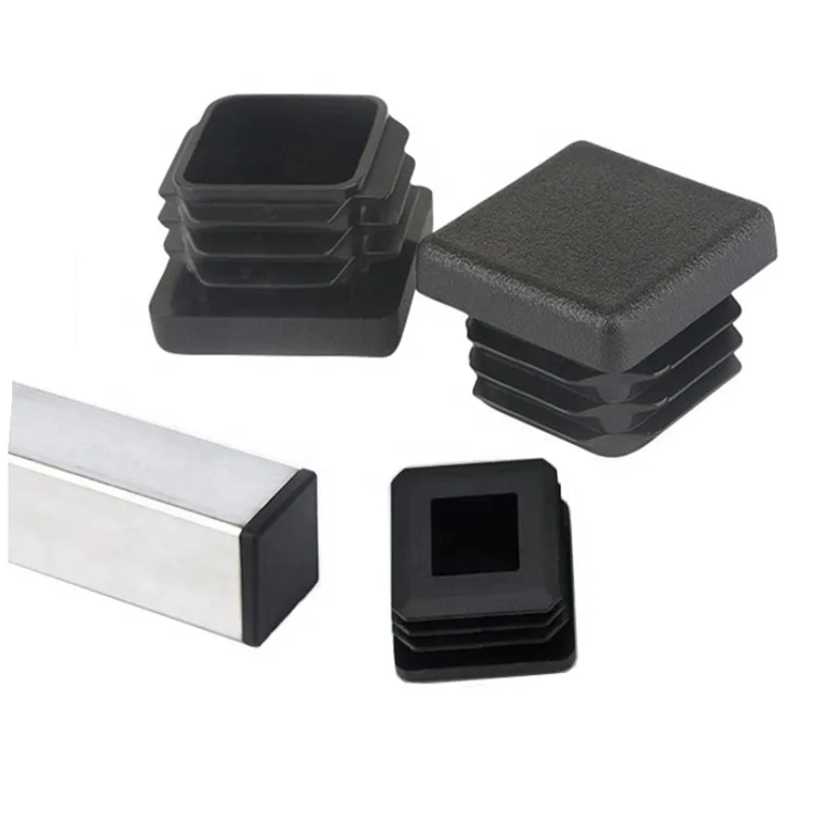 round square rectangular pipe plastic end caps plugs steel tube cap plug