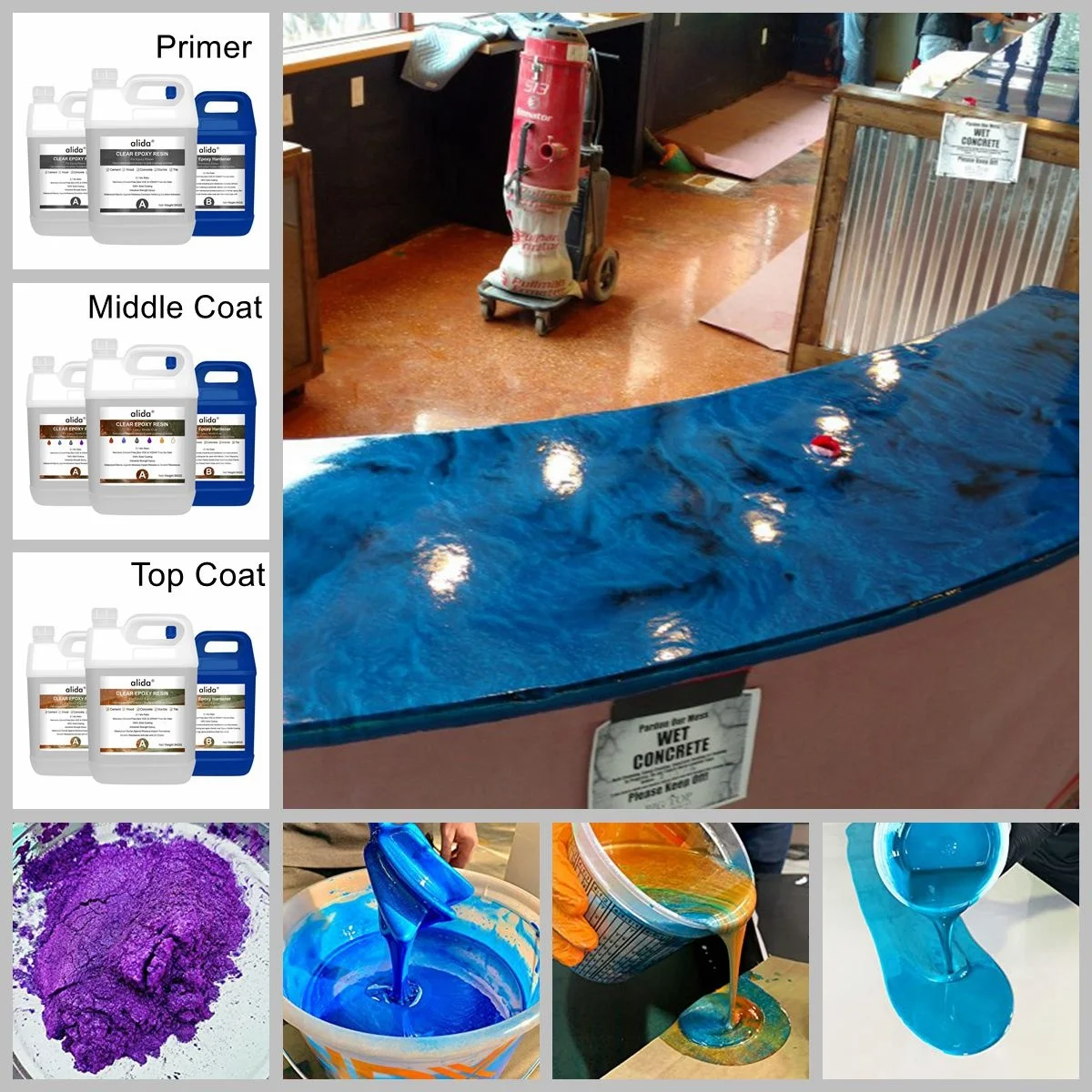 Metallic Epoxy Countertop