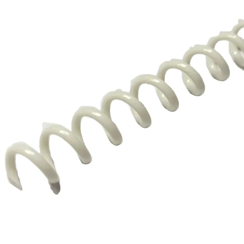 Colorful A4 A5 Size Plastic Material Binding Supplies PVC Plastic Spiral Coil Spring For Binding