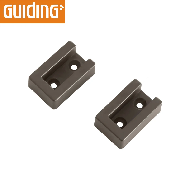 Zinc alloy Top Mounted Wardrobe Clothes Tube  hanging Holder Square Clothes Tube Support