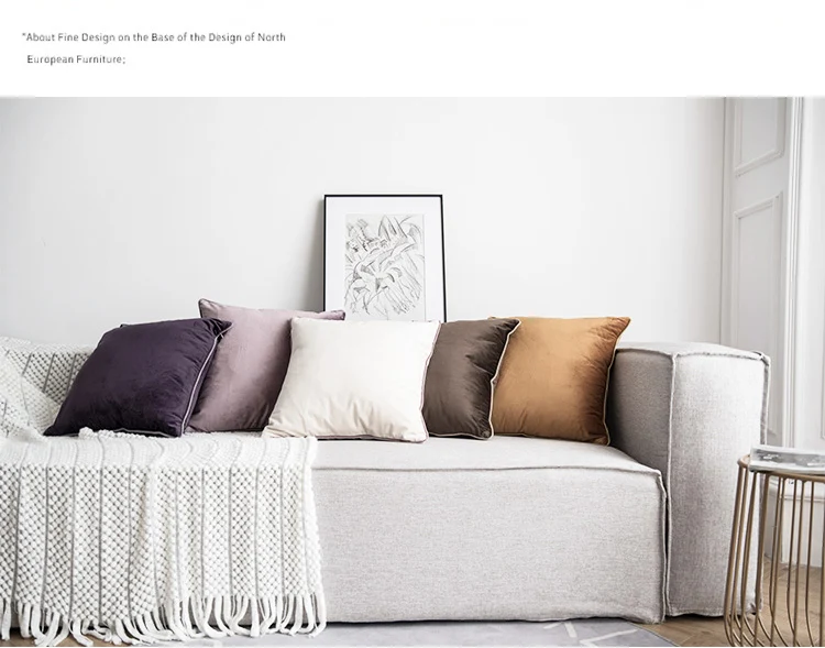 JBL linen striped cushion covers home decorative high quality throw pillows cover plain sofa cushion cover