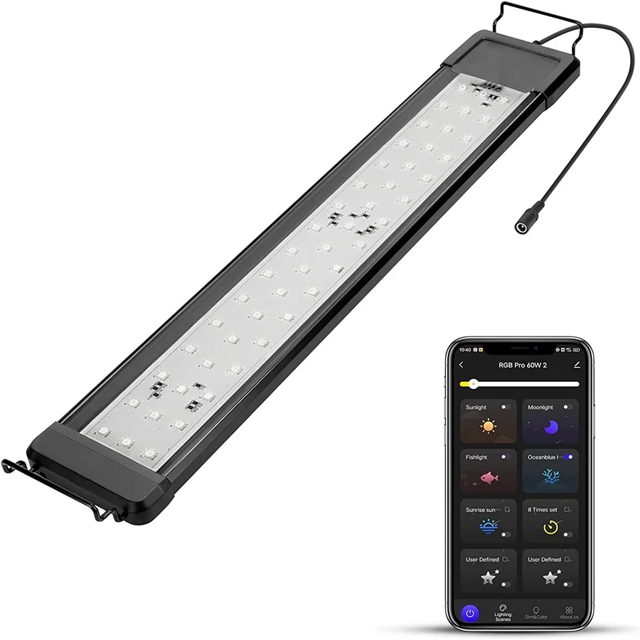Zaohetian WRGB Series Aquarium Plant Grow LED Light full spectrum LED Aquarium Light for Aquatic Plants