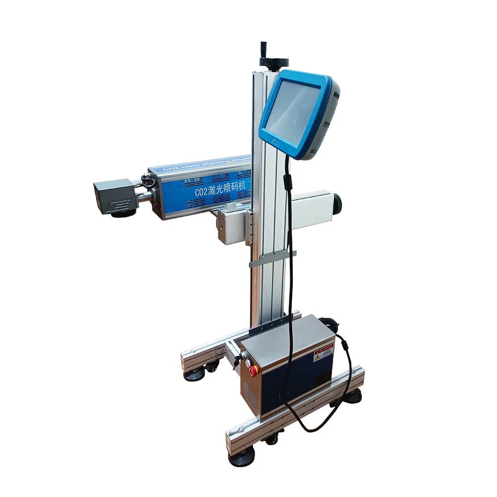 Factory Sale CO2 Laser Marking Coding Machine Engraving Number Time Printer Online Date Coder