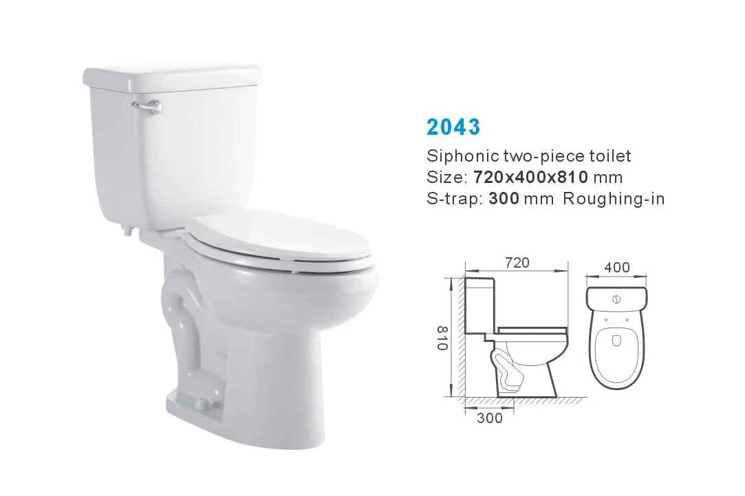 Eastern Style Design Bathroom Toilet Bowl Sanitary Ware Two Piece Toilet For Bathroom