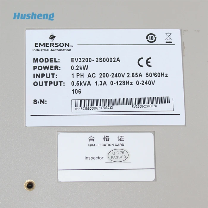 Emerson инвертор для лифтовых кабин EV3200-2S0002A 0.2KW Лифт