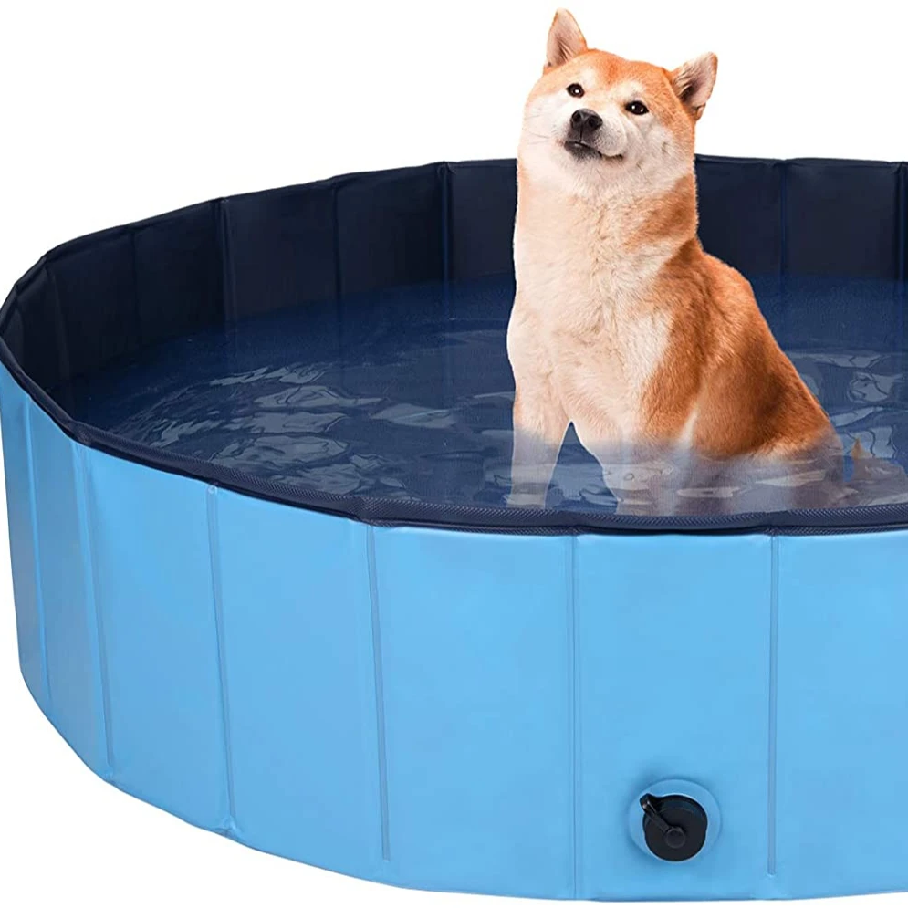 FANDING Summer Outdoor Pvc Portable Foldable Inflatable Paddling Pet Dog Swimming Pools