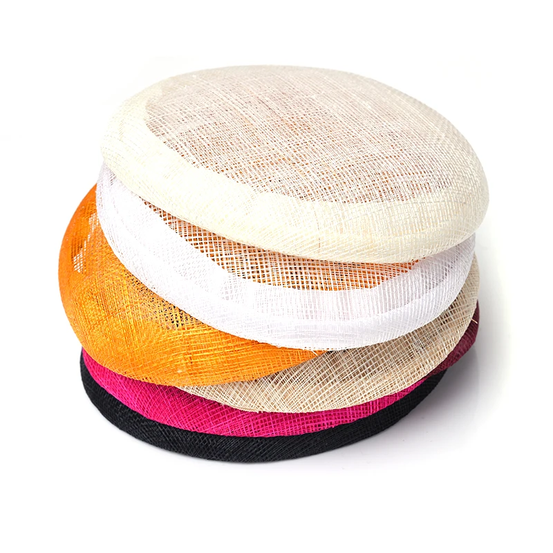 philippine customized sinamay abaca hat base multiple color cheap fashion  grass mini top hat