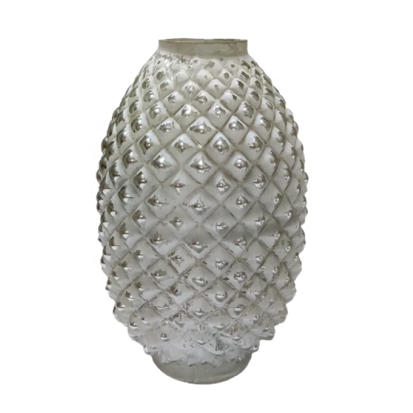 Colored glass vase dinning glass M size flower container Usage and clear glass pot for home decor