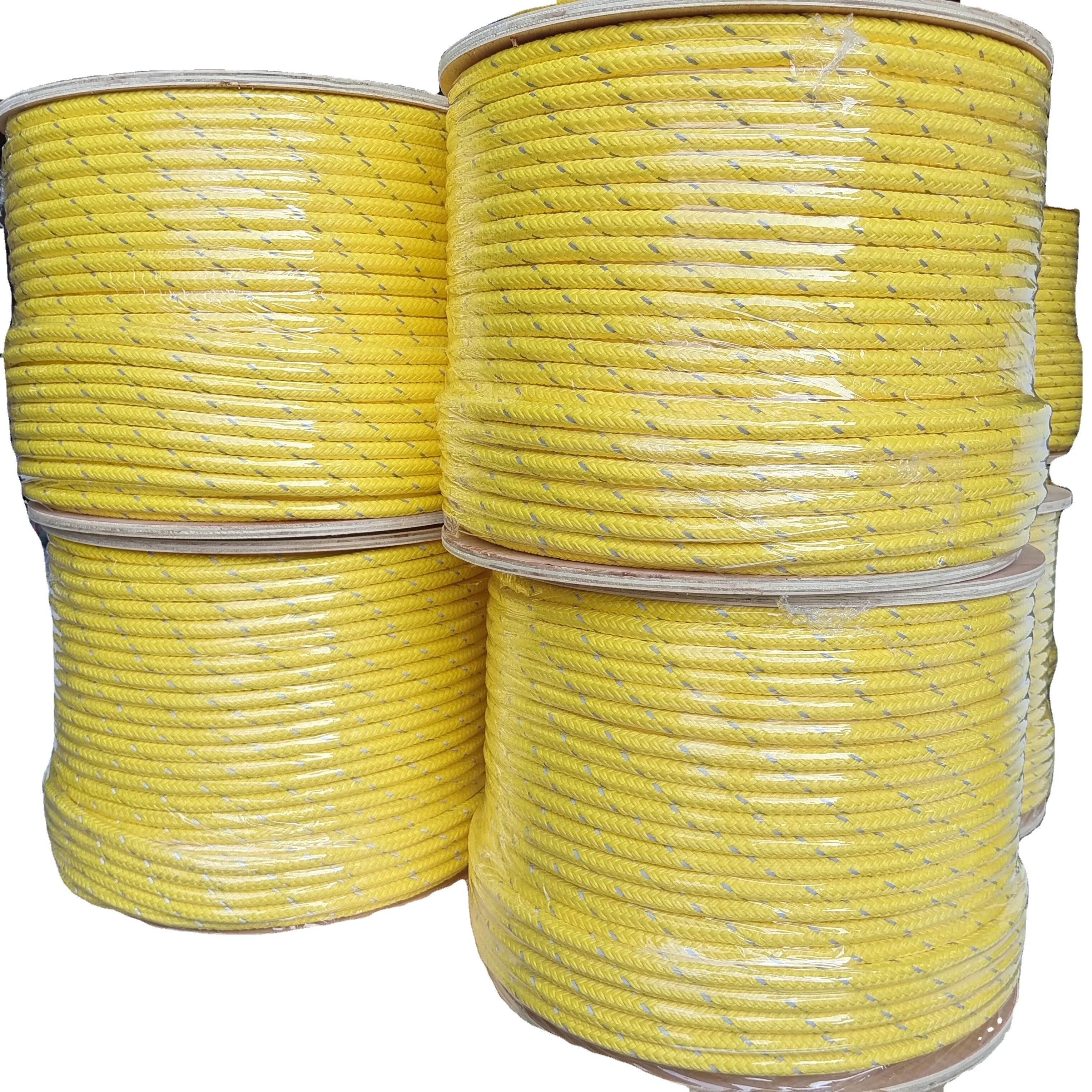 Stock Wholesale Dock Line Boat Marine Double Braided Rope Nylon Dock Line