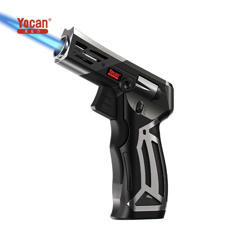Premium Luxury Diablo Torch Lighter Ceramic Butane High Power Piezo Ignition Welding Torch Lighters