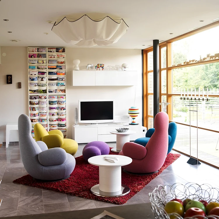 Modern lounge chair sofa lounge seat  salon high back and low back waiting chair with swivel function