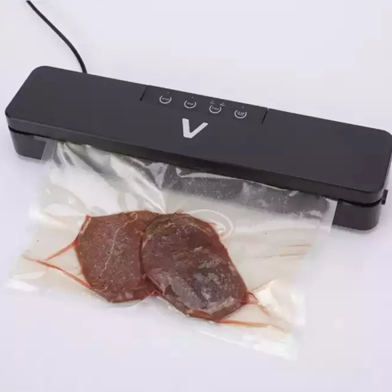 Customized meat food packing vacuum sealer machine small vacuum sealer household black food vacuum sealer