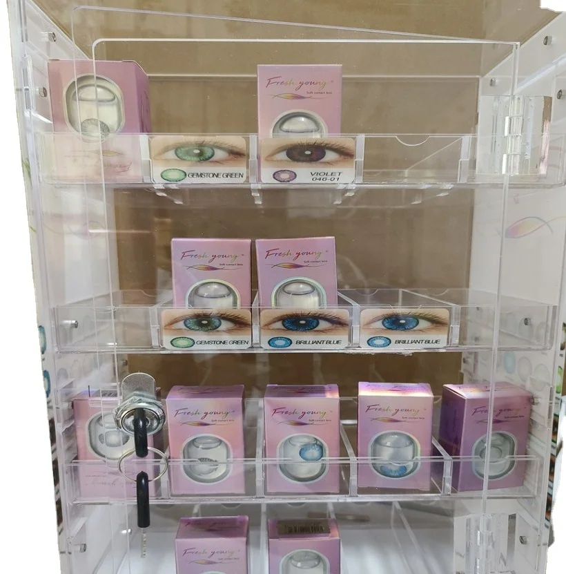Display + 80 pairs/batch or with display +20 per layer/batch color contact lens promotion can be customized LOGO