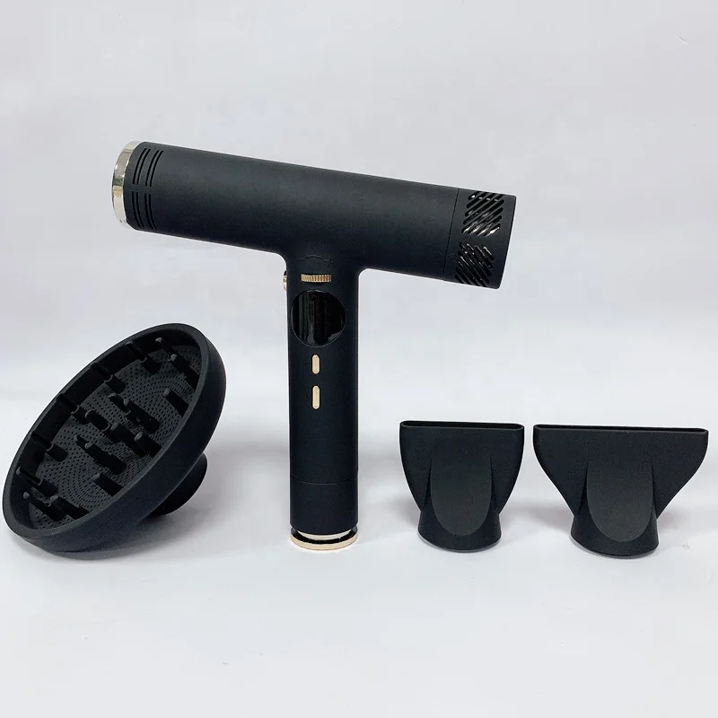 OEM Portable T-Shape Smart Hair Dryer Private Label High Speed Professional Ionic Brushless Motor Hair Dryer