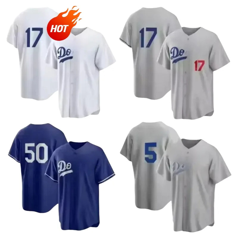 2025 New Stitched Los Angeles Retro Jersey Embroidery Logo Baseball Jersey Polyester Breathable Stripe Baseball Jersey Unisex