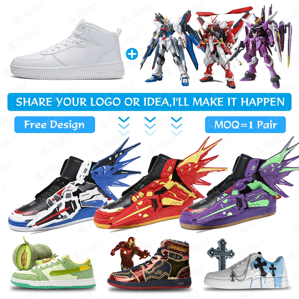 Sneakers,Design Make Your Own Retro J1 Air 1 Low Private Label Customizable Blank Brand Men Custom Logo Shoes With Logo Branding