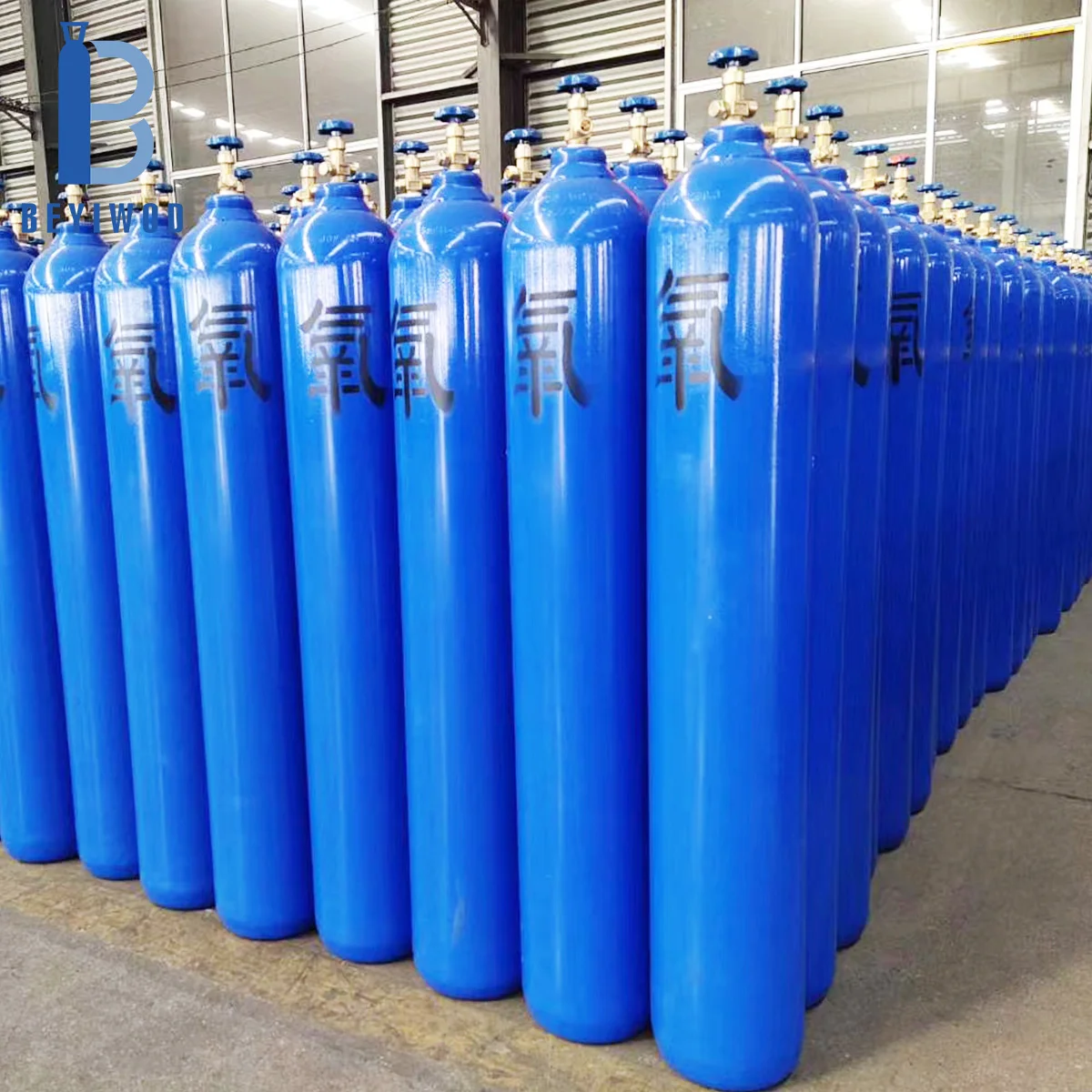 High Pressure 150bar/200bar 40L Oxygen Cylinders With Valves