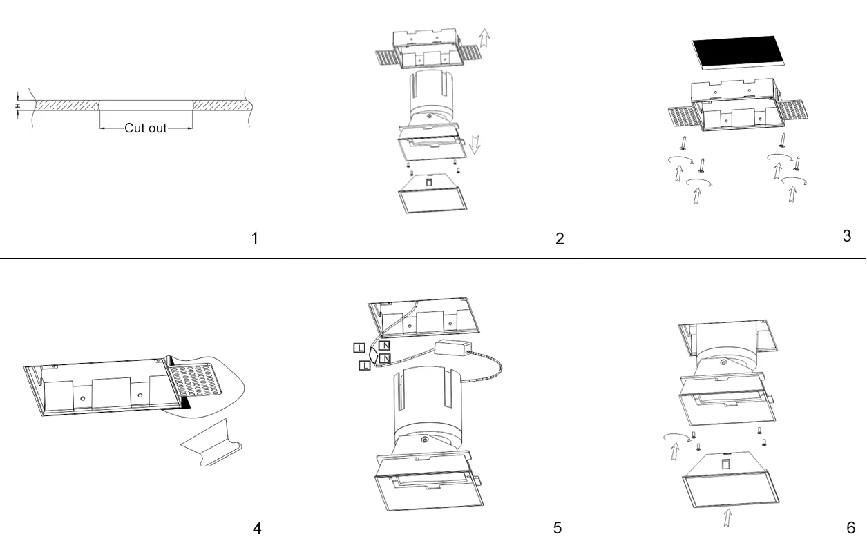 2024 New Trend Rimless Spotlight Narrow Light Beam Angle Frameless Downlight 9-40W Wall Washer Spot Light For Hotel