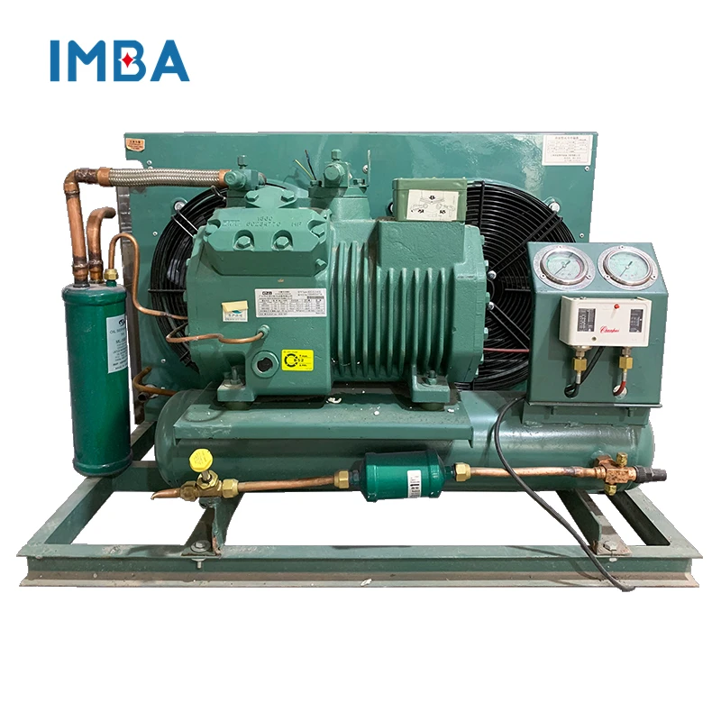 2hp tecumseh compressor cold room Refrigeration Unit Air Cooled Open Type Cold Storage Compressor Condensing Unit