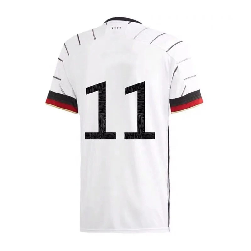 
2020 Euro Black White Soccer Football Shirt Country Germany Team Jersey 