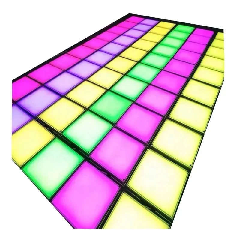 Magnetic Led  Wedding Portable  Interactive Dance Floor Light induction dance floor Wireless Dance Floor
