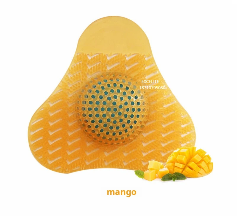 Hotel Anti Splash Green Fragrance Custom Printed Toilet Urinal Screen Deodorizer Urinal Funnel Deodorant Block