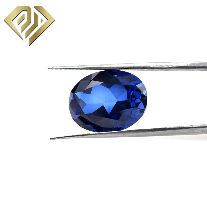 3x5mm To 18x25mm Pear Oval Cut Lab Created #34 Blue Sapphire Loose Gemstone Synthetic Corundum