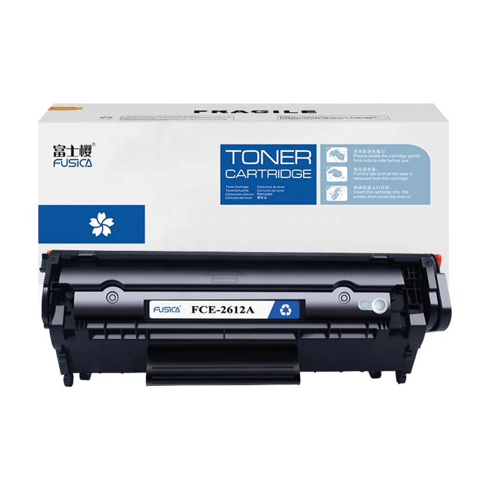 Fusica совместимый HP Q2612A 12A 05A 17A 26A 35A 36A 78A 80A 83A 85A CB435A CB436A CE285A CE278A CF280A Черный тонер-картридж