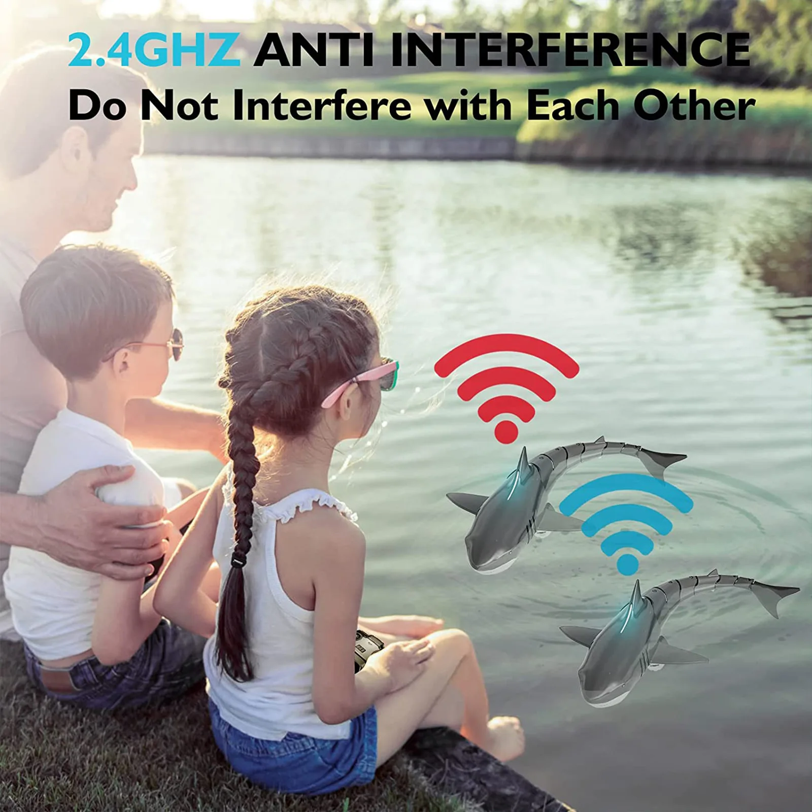 Sea Animal Water Toy Dinosaur Remote Control Shark Waterproof Electric Simulation Shark Boy Submarine Boat Model Toy