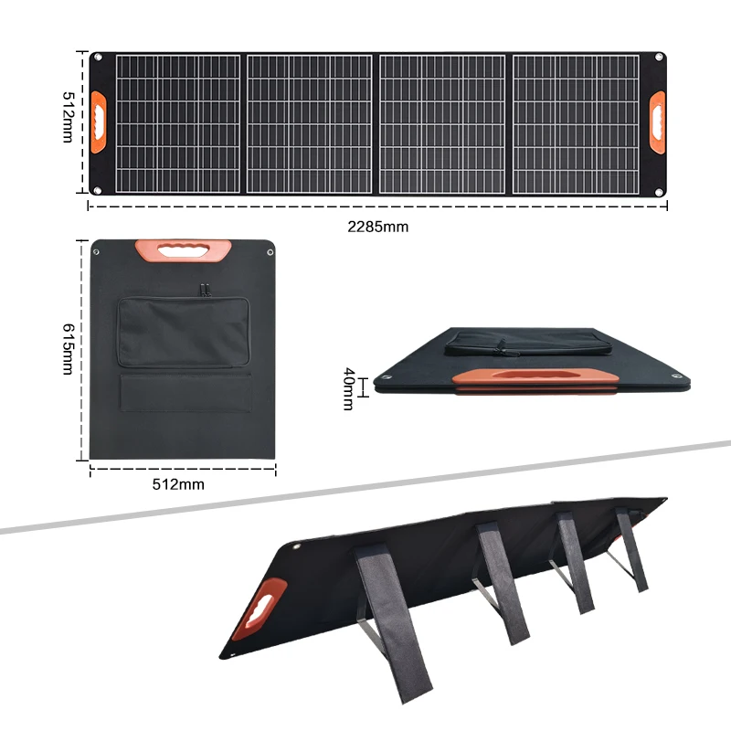 waterproof energy 120w rechargeable usb camping mobile folding charger 100w foldable portable solar panel for phone charging