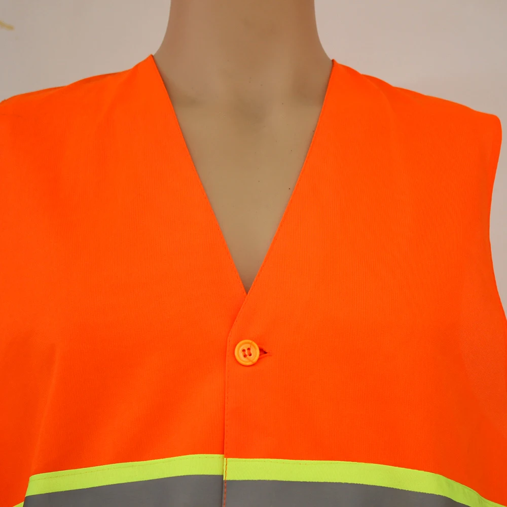Wholesale High Visibility Reflective Working Safety Vest With Pocket