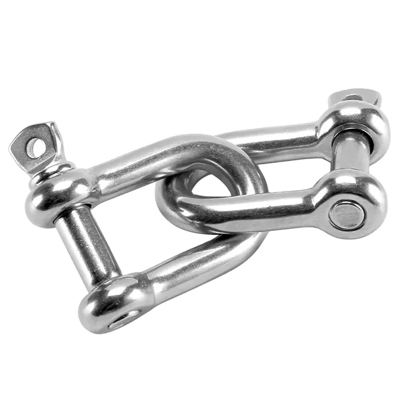 HLM wholesale stainless steel or galvanised 10mm d shackles ss d shackle with safety bolt stainless steel