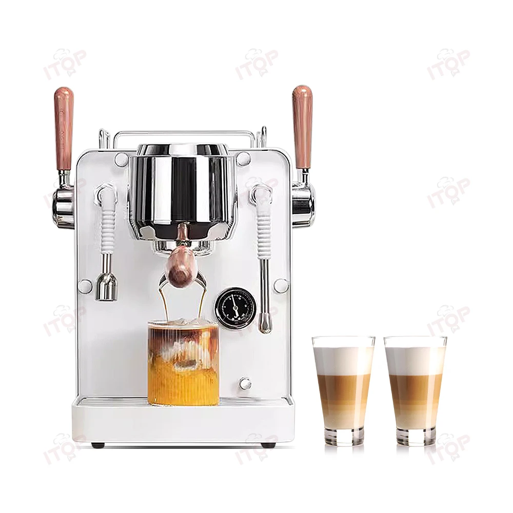 Factory Bestseller White Color Stainless Steel Abs Semi Automatic Espresso Coffee Machine