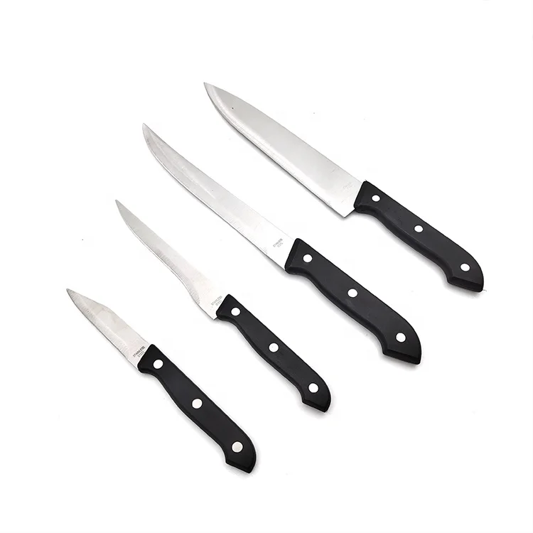 Stainless Steel Cutlery Set 6 Piece with Wood Cutting Board - Kitchen Chef Knife Set