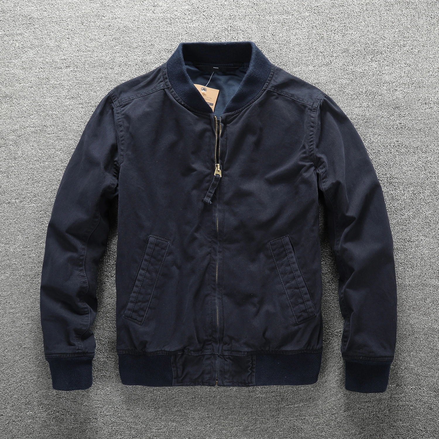 Man Classic Warm Casual Style Black Cotton Outdoor Jackets For Men