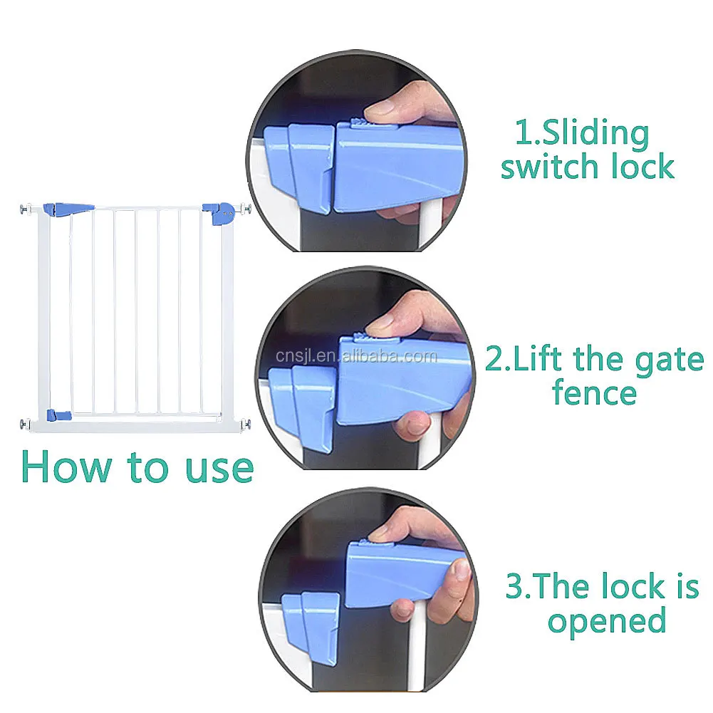 Baby protection stair door blocks door stopper baby dog pet ultra wide fence with baby safety door