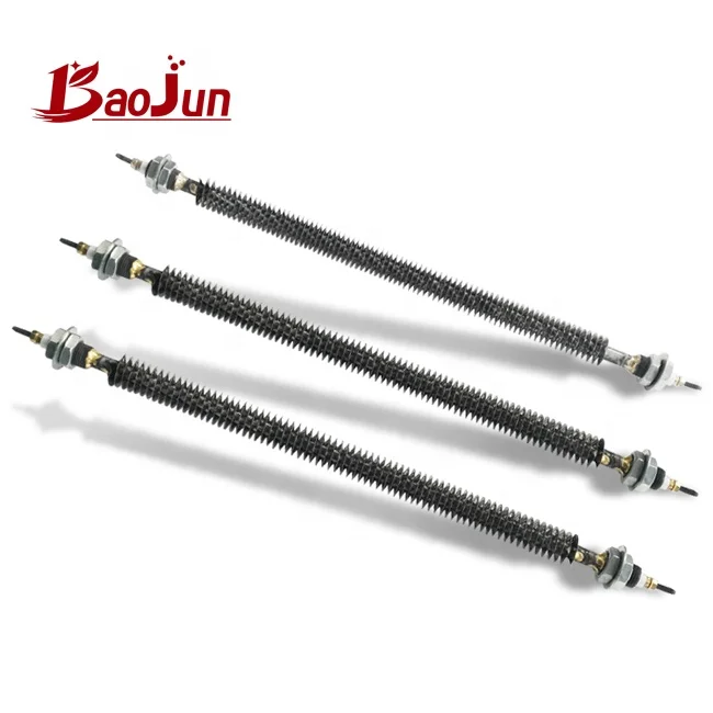 U W I Straight Type Stainless Steel Electric Air Duct Oven Tube Heater Finned Tubular Heater