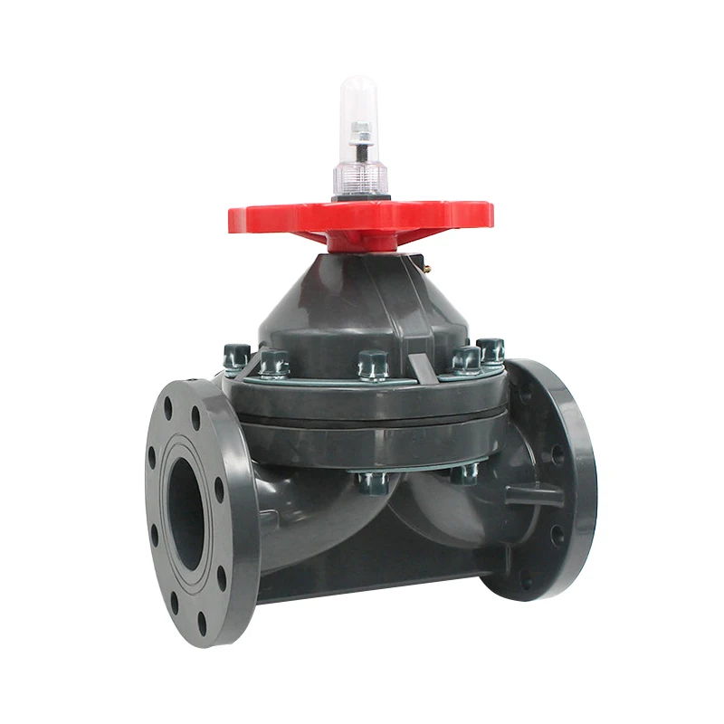 Заводская поставка, пластиковый диафрагменный клапан, Прочный переносной ручной фланец, ПВХ диафрагменный клапан на продажу