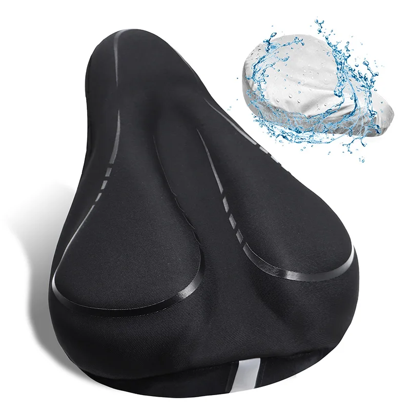 Мягкий силиконовый 3D чехол на сиденье велосипеда, дышащая подушка на сиденье велосипеда, мягкий гелевый Чехол на сиденье велосипеда